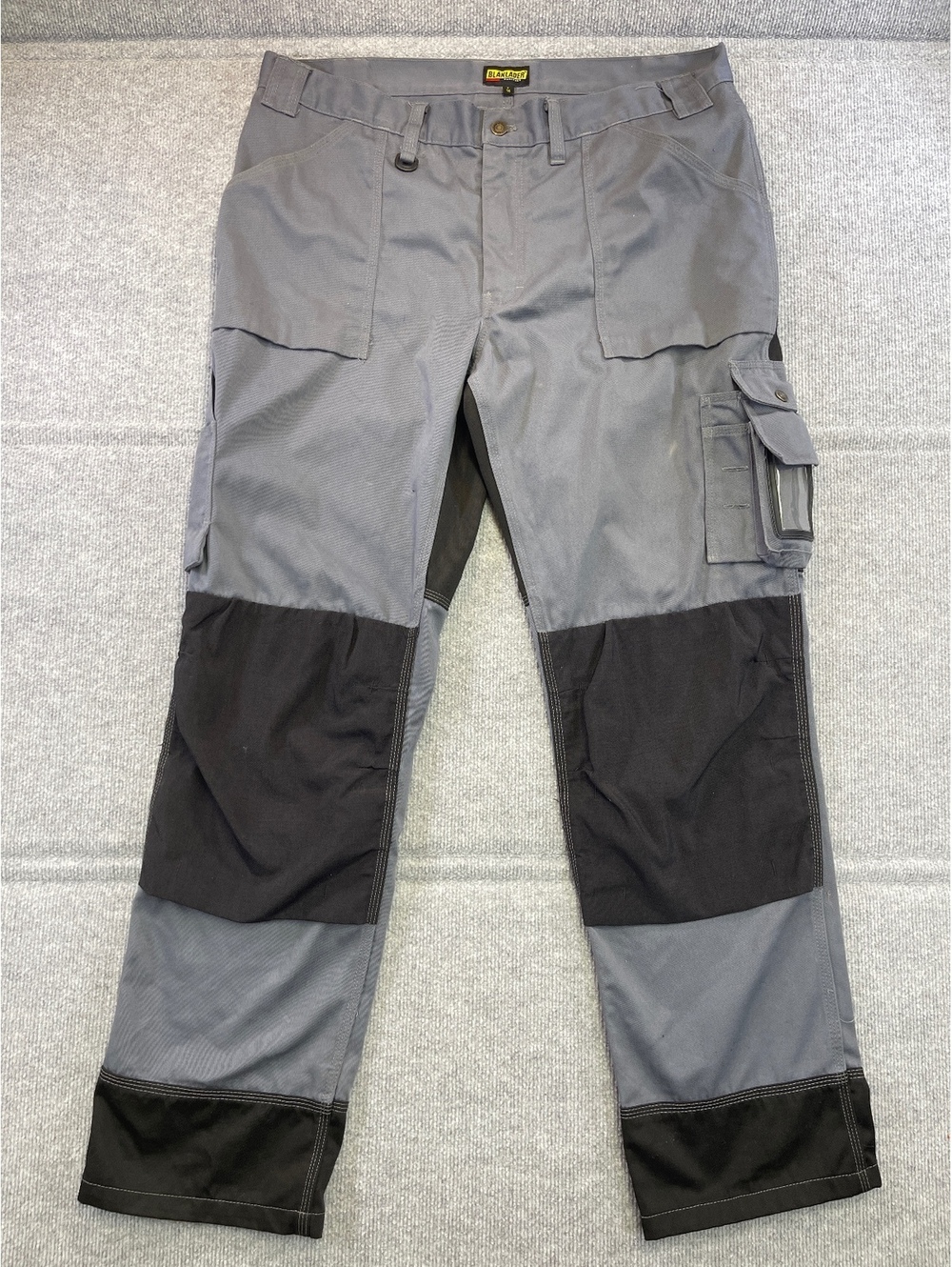 Blaklader Workwear Mens Pants C56 US 40x33 Two Gray Heavy Duty Cargo Utility